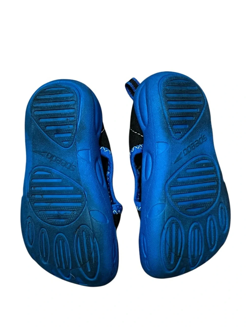 Speedo Hybrid Water Shoes Kids Toddler Blue Black Slip On Pool Beach Sneaker M